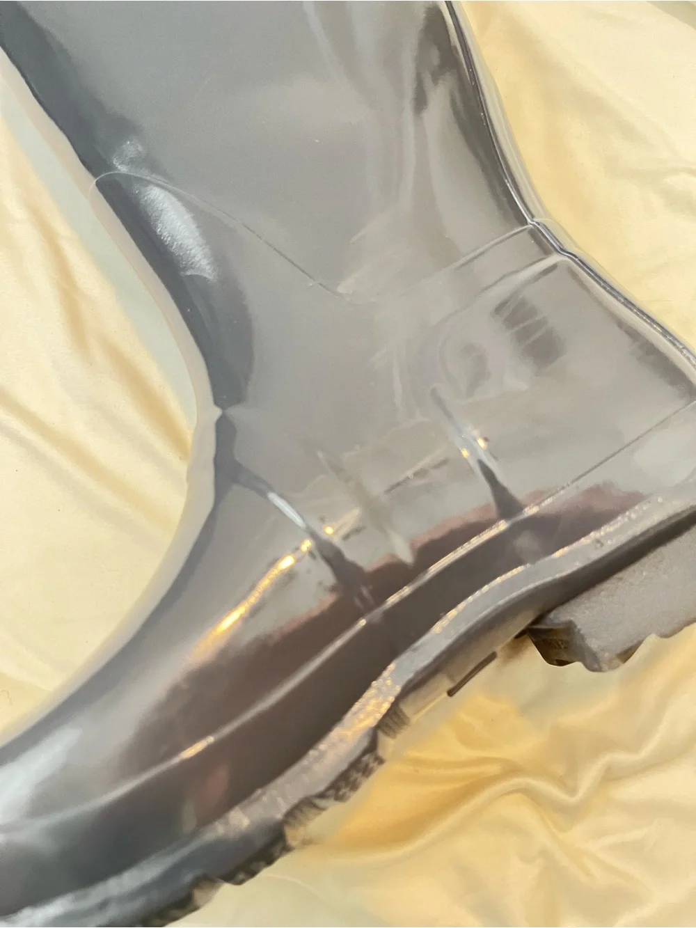 Hunter Glossy Charcoal Tall Rain Boots